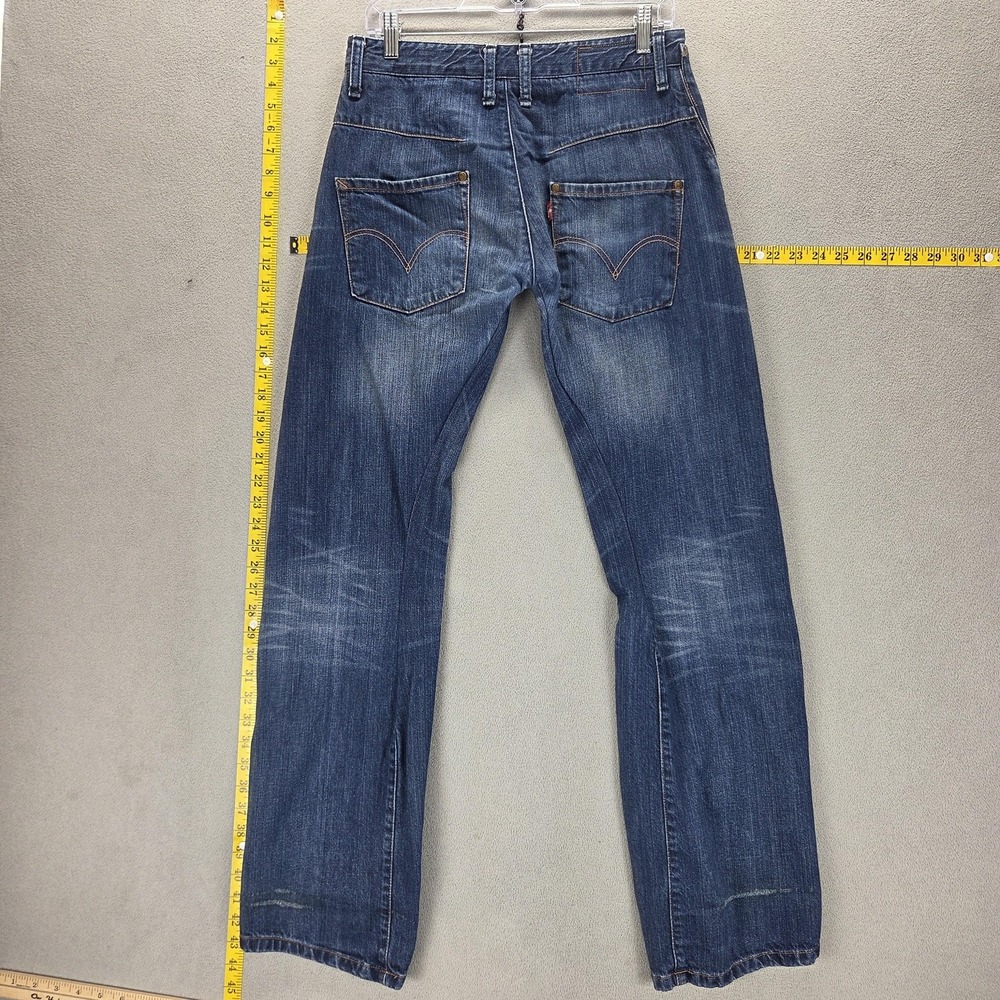 Vintage Levis Engineered Jeans Mens 29x32 Blue Twisted Button Fly Medium Wash - Picture 2 of 16